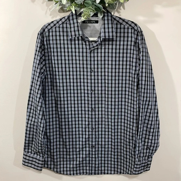 NWOT A[X]IST long sleeve plaid button down shirt M - Picture 1 of 15